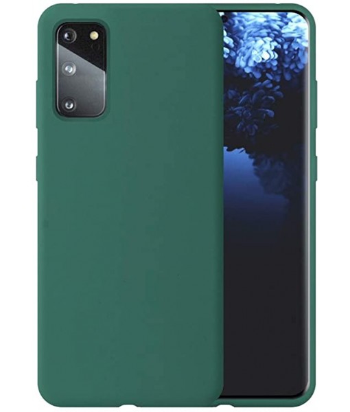 Husa Silicon Catifelat Midnight Green Samsung Galaxy A51